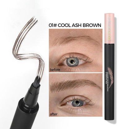 Multi-fork Liquid Eyebrow Pencil Wild Eyebrow Waterproof And Sweat-proof